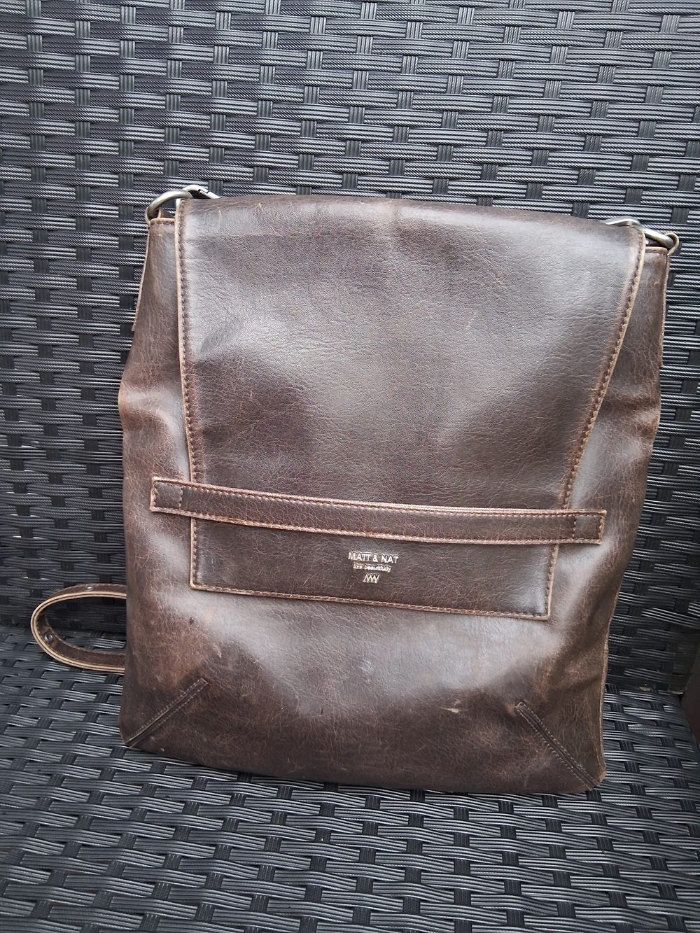 Matt & Nat Brown Leather Crossbody Bag